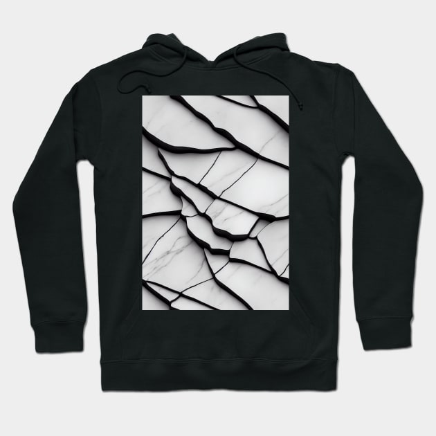 Luxurious White Marble Stone Pattern #13 Hoodie by Endless-Designs